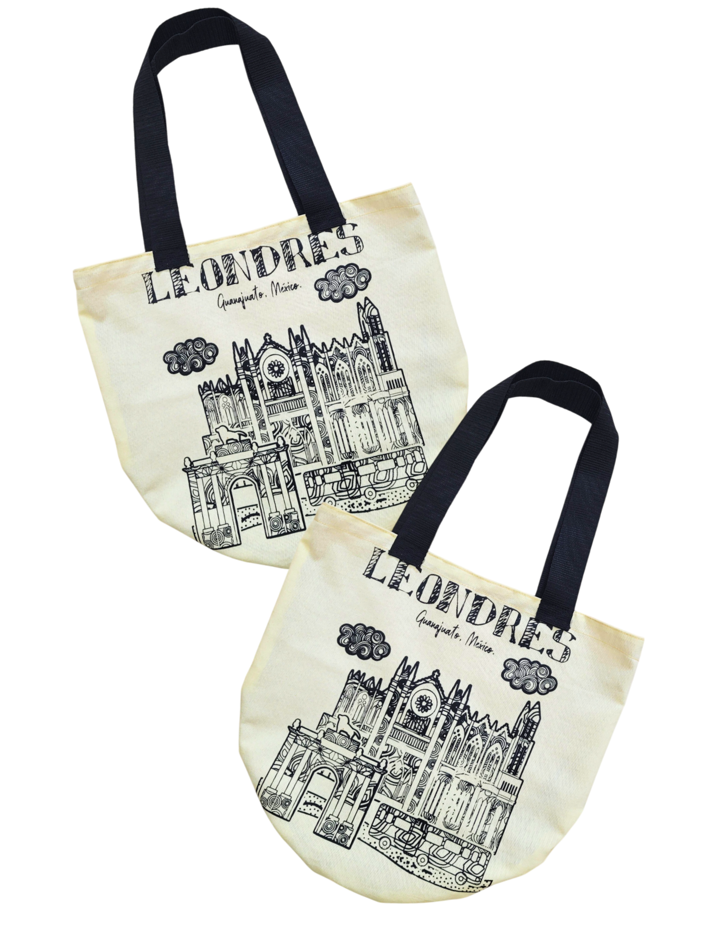 Totebag De Tela Con Diseño De Leondres