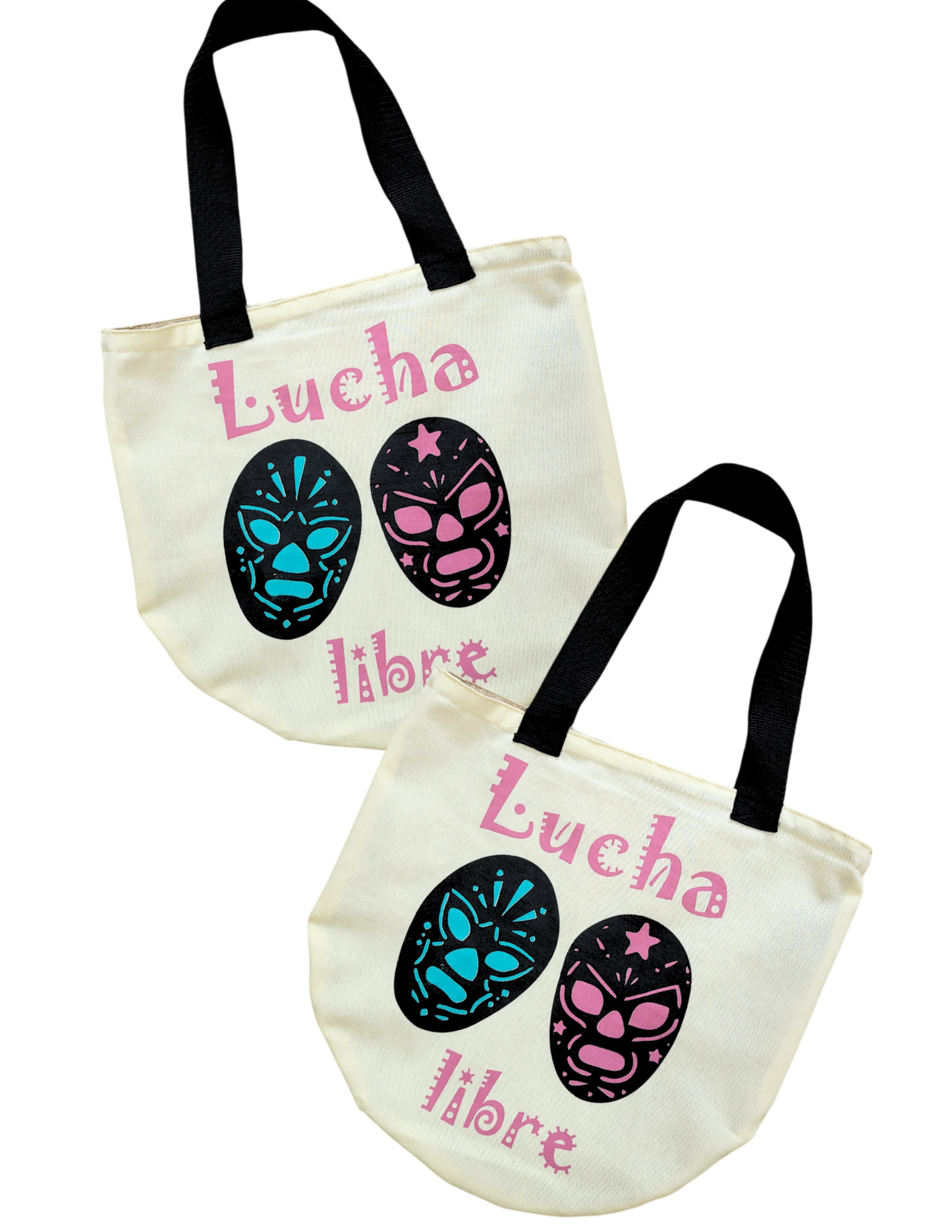 Totebag De Tela Con Diseño De Luchas