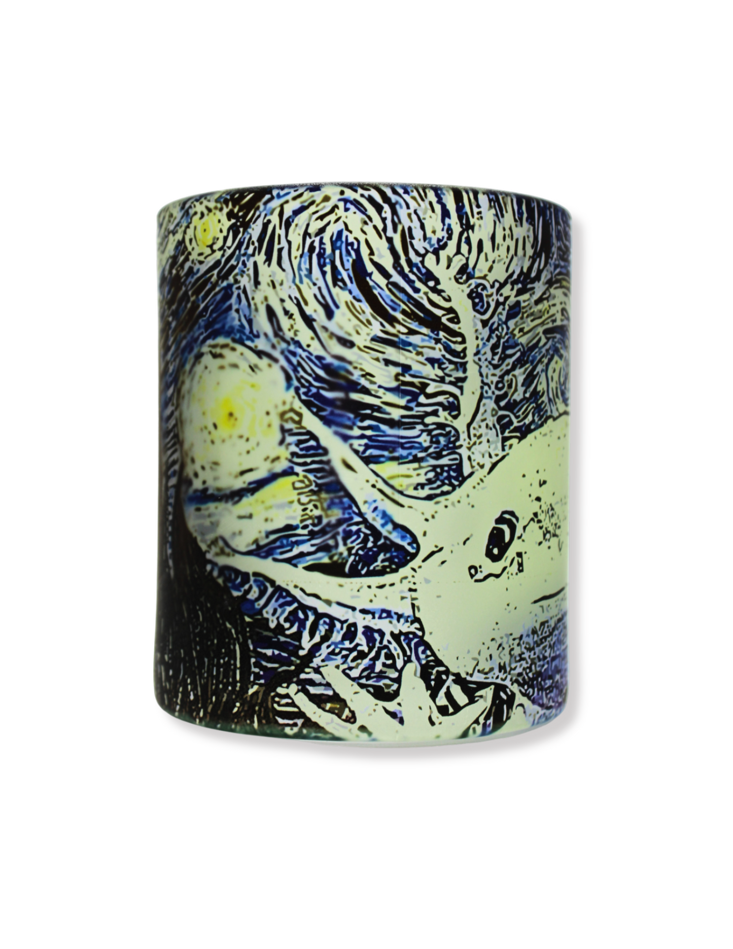 Taza De Vidrio Noche Estrellada Ajolote