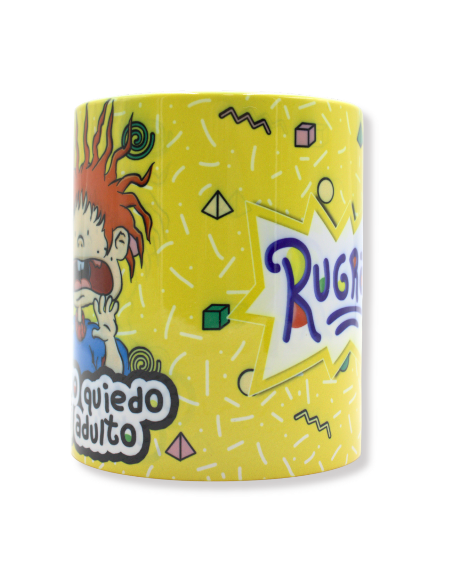Taza De Cerámica Rugrats Carlitos Amarilla
