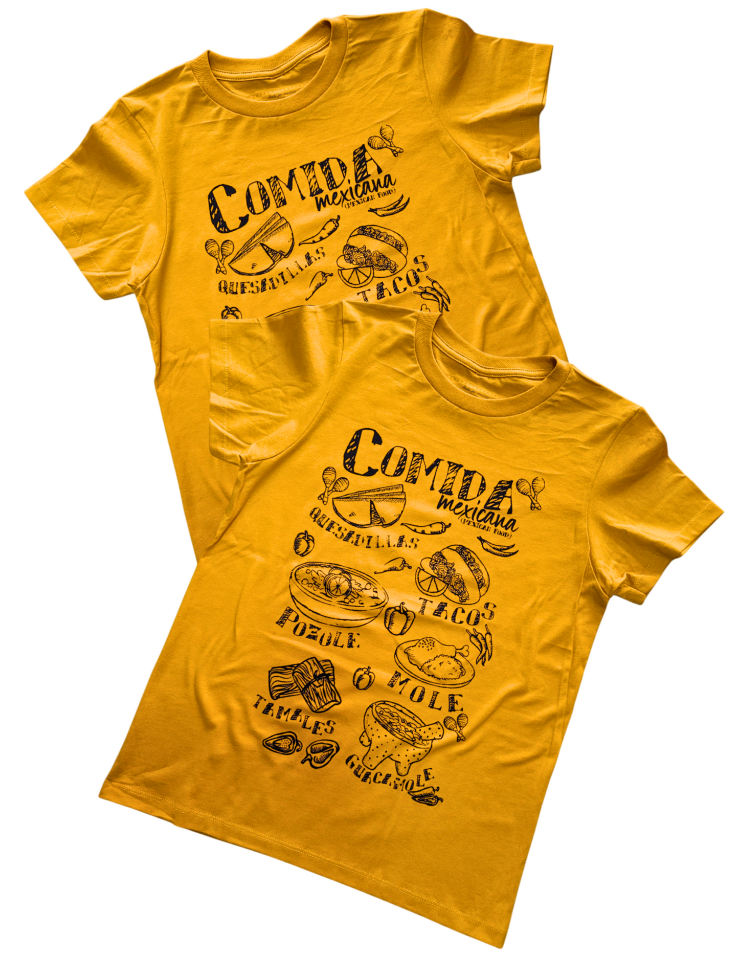 Playera Diseño Comida Mexicana Unisex