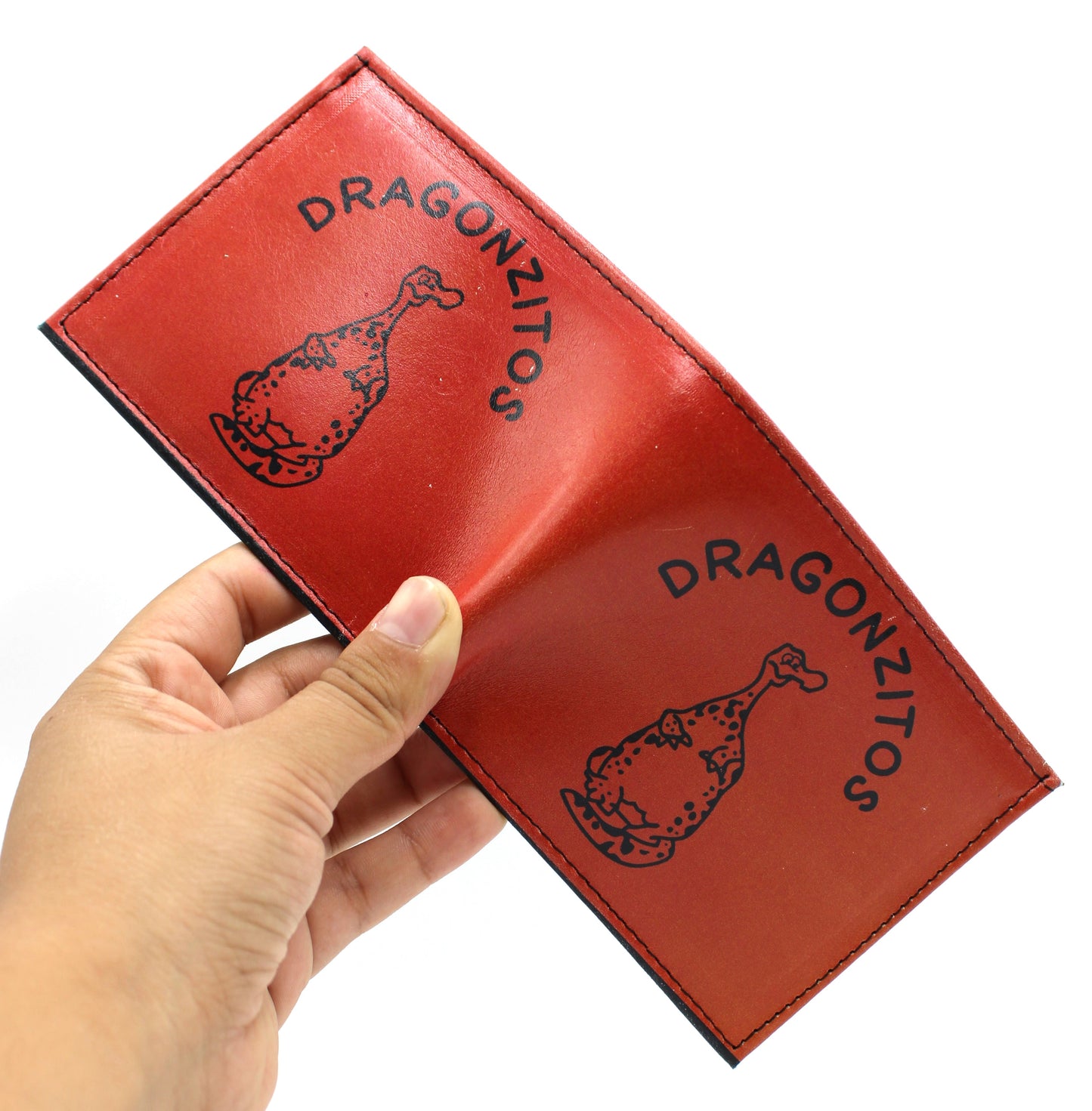 Cartera Hombre De Piel Dragonzitos Naranja